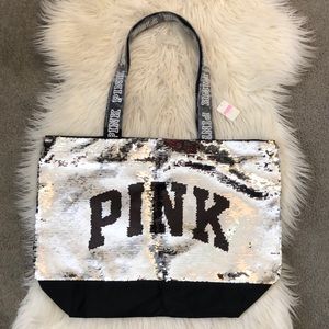 PINK Sparkle Tote Bag